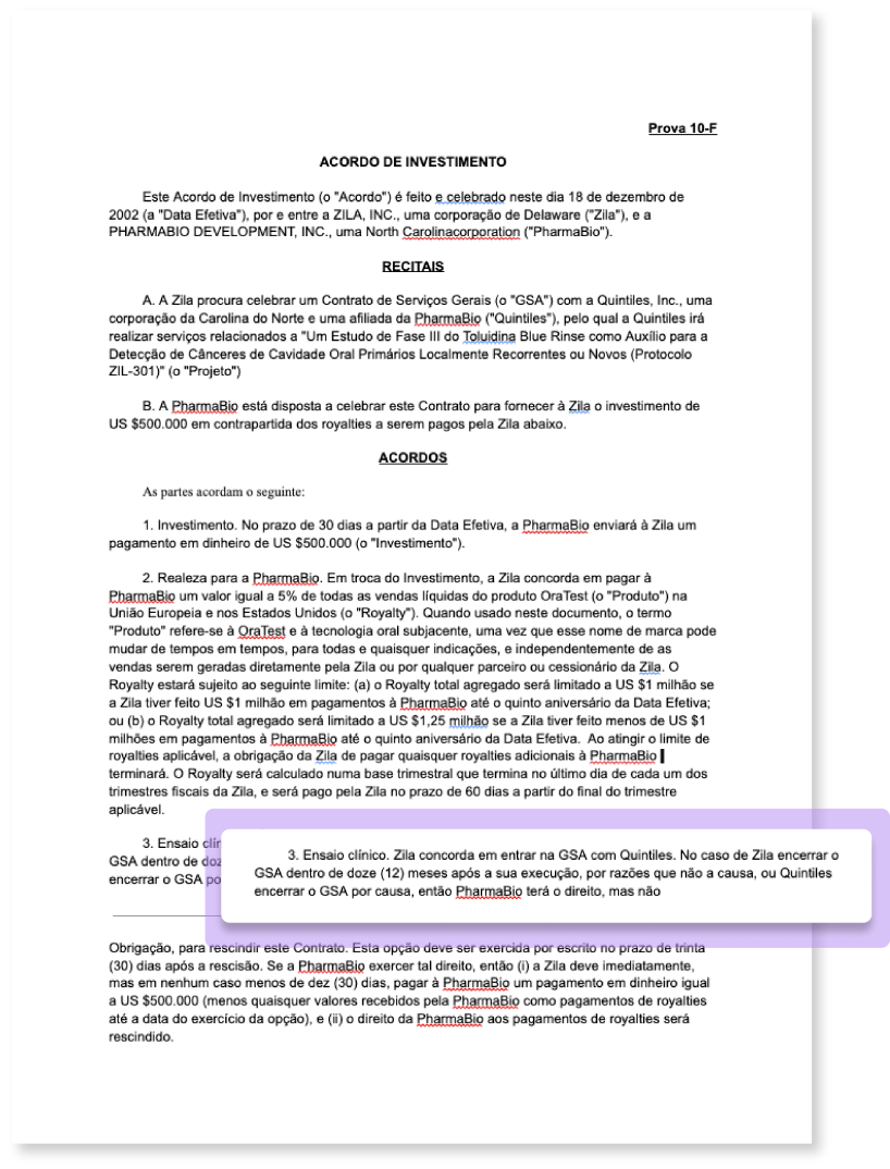 Financial spreadsheet showing industry-specific translation accuracy