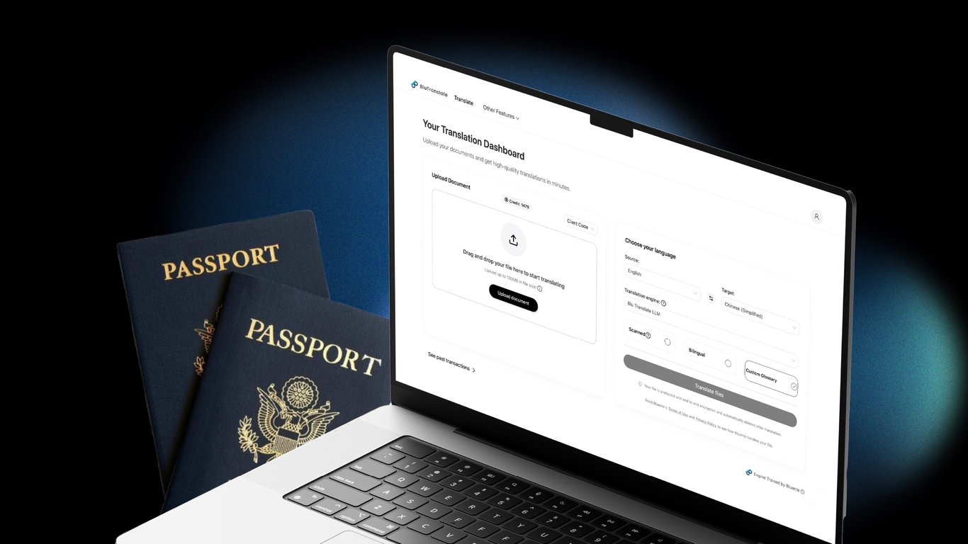 Translate your ID documents and passport with our OCR feature!