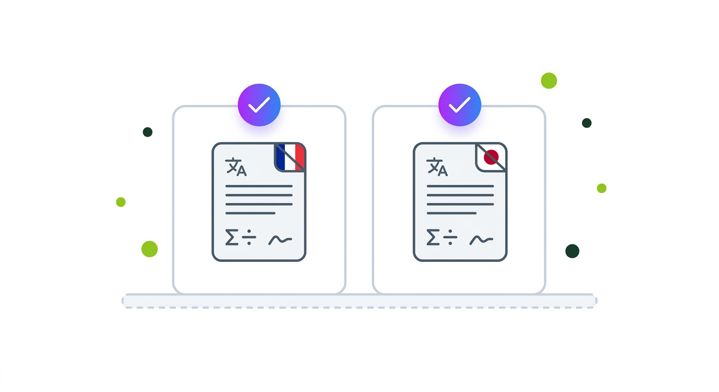 Receive formatted translated documents